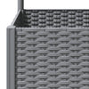 Fioriera da Giardino con Graticcio PP 40×40×136 cm Grigio Chiaro - Image 13 of 26