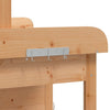 vidaXL Mesa de Trasplante Móvil de Madera Maciza de Abeto con Encimera de Zinc 110,5x45x124,5cm Marrón - Image 28 of 71