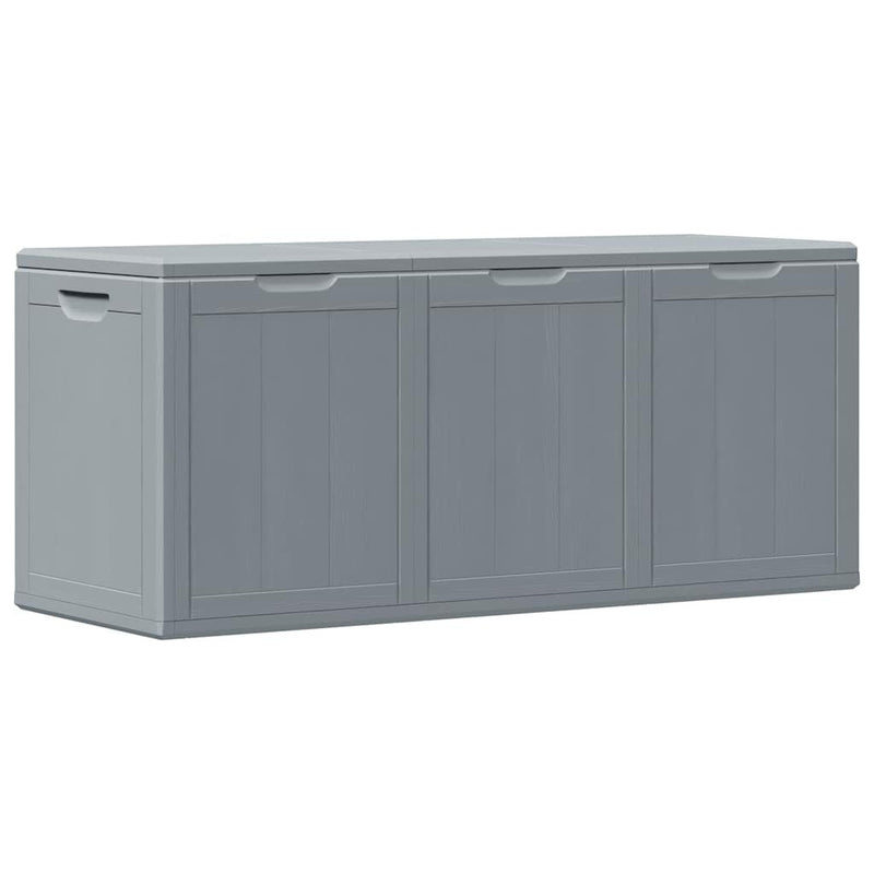 vidaXL Garden Storage Box, Polypropylene, 270 L, 118.5x44.5x51 cm, Grey - Image 10 of 39