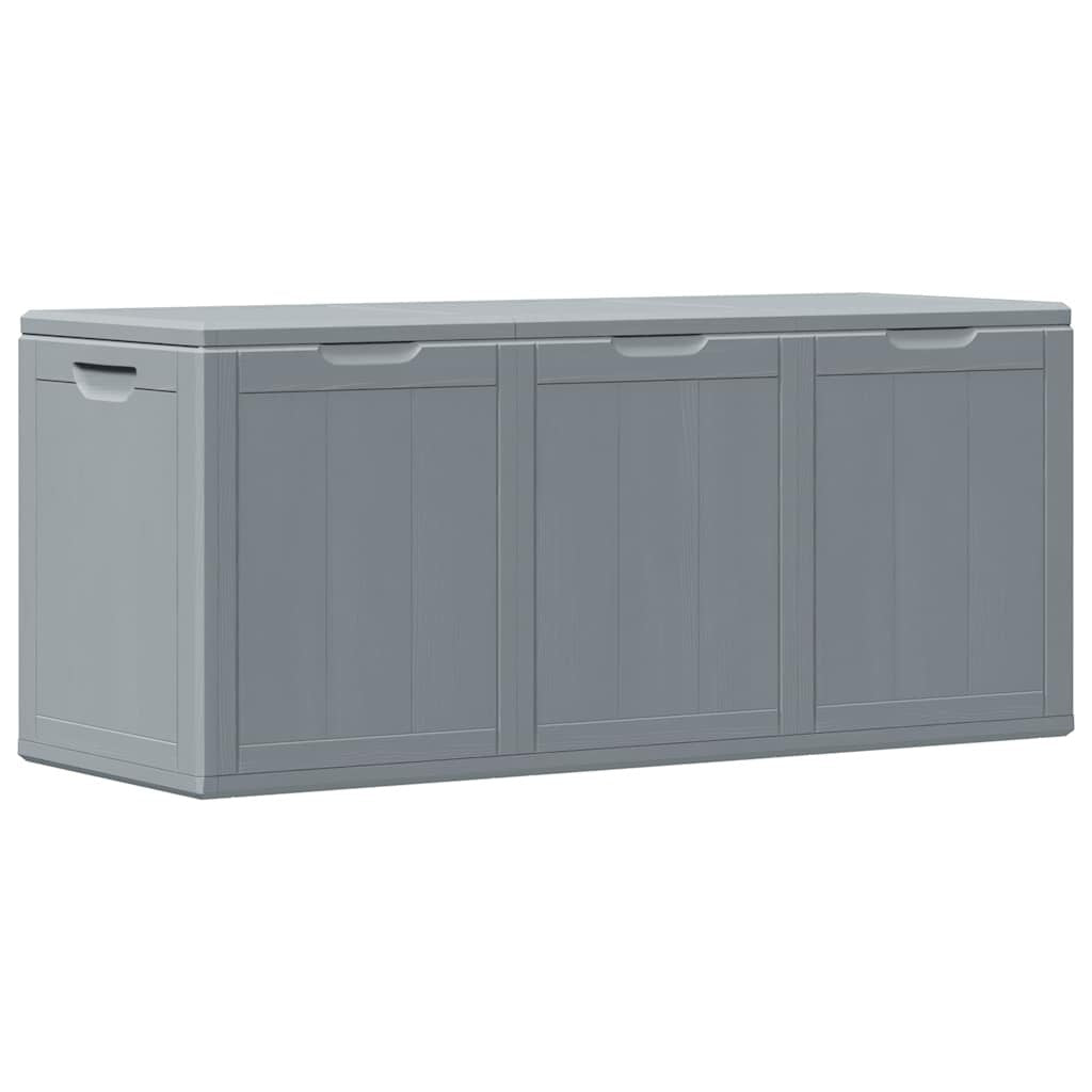 vidaXL Garden Storage Box, Polypropylene, 270 L, 118.5x44.5x51 cm, Grey - Image 22 of 39