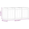 vidaXL Garden Storage Box, Polypropylene, 270 L, 118.5x44.5x51 cm, Grey - Image 27 of 39