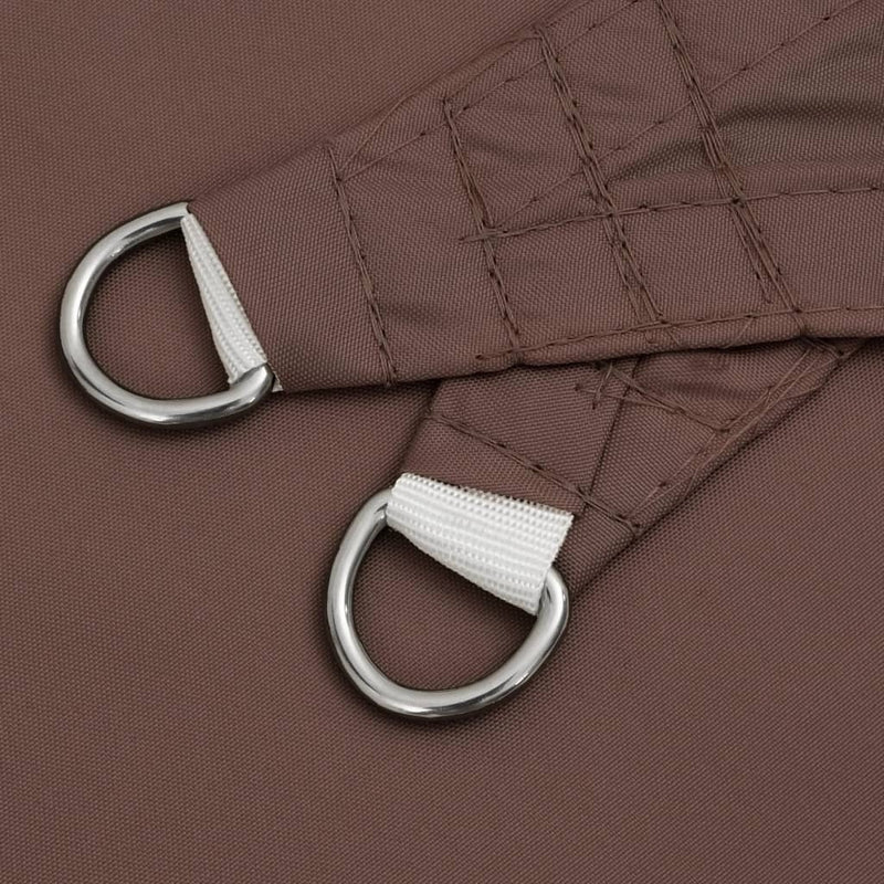 Parasole a Vela Rettangolare in Tessuto Oxford Rivestito PU 3,5×5 m Marrone - Image 9 of 19