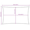 Parasole a Vela Rettangolare in Tessuto Oxford Rivestito PU 3,5×5 m Marrone - Image 17 of 19