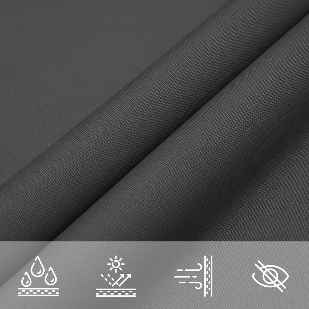 Parasole a Vela Rettangolare in Tessuto Oxford Rivestito PU 3×4 m Antracite - Image 16 of 40