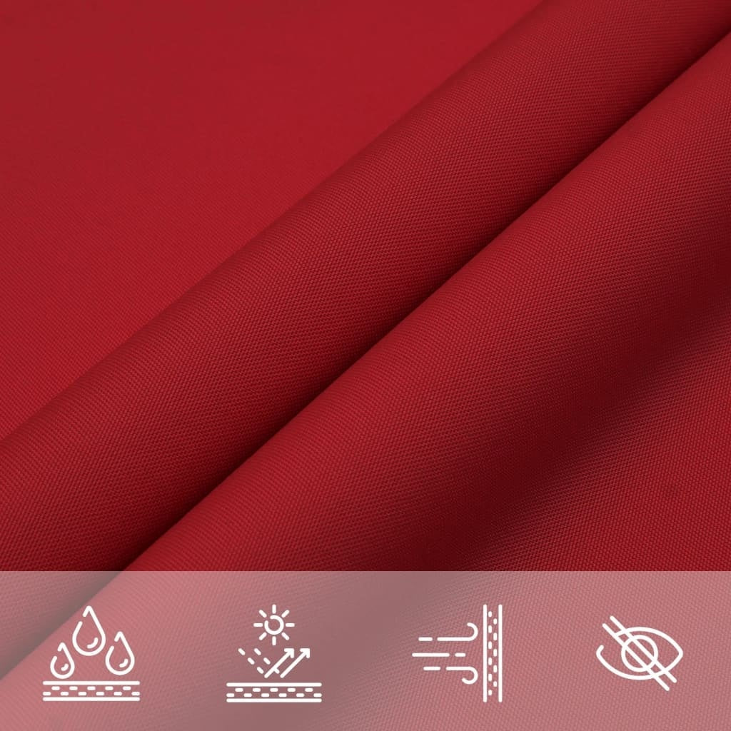 Parasole a Vela in Tessuto Oxford 4×5×5 m Rosso - Image 13 of 26