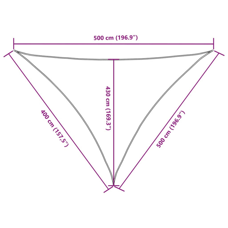 Parasole a Vela in Tessuto Oxford 4×5×5 m Rosso - Image 24 of 26
