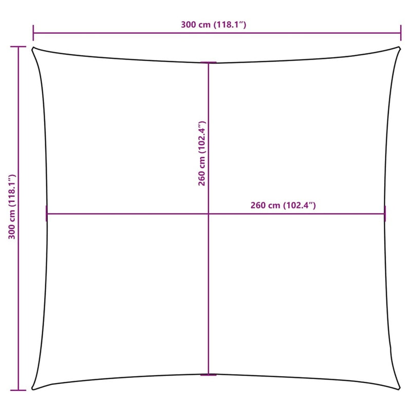 Vela Parasole Quadrata in Tessuto Oxford Rivestito PU 3×3 m Antracite - Image 20 of 23
