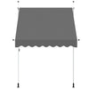 Tenda da Sole Retrattile Manuale Poliestere Rivestito PU 200 cm Antracite - Image 8 of 22