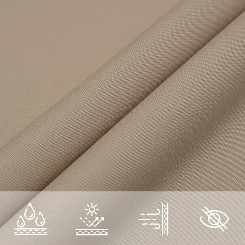 Parasole a Vela Tessuto Oxford Rettangolare 5×7m Tortora - Image 13 of 24
