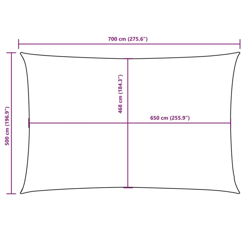 Parasole a Vela Tessuto Oxford Rettangolare 5×7m Tortora - Image 19 of 24