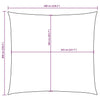 Parasole a Vela Quadrata in Tela Oxford 6×6 m Bianco - Image 20 of 21