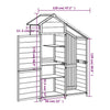 Rimessa da Giardino Legno Massello Pino 120×53,5×170 cm Grigia - Image 17 of 22
