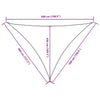 Parasole a Vela Oxford Triangolare 4×5×5 m Verde Scuro - Image 24 of 29