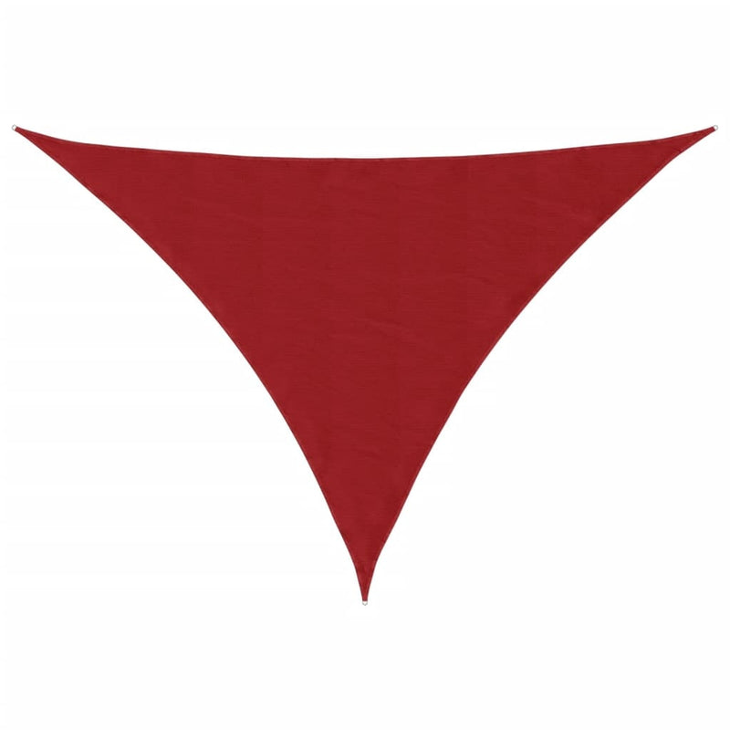 Parasole a Vela Triangolare in Tessuto Oxford Rivestito in PU 3×4×4 m Rosso - Image 5 of 40
