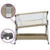 Lettino per Bambini con Materasso in Tessuto di Lino 93×56 cm Tortora - Image 18 of 37