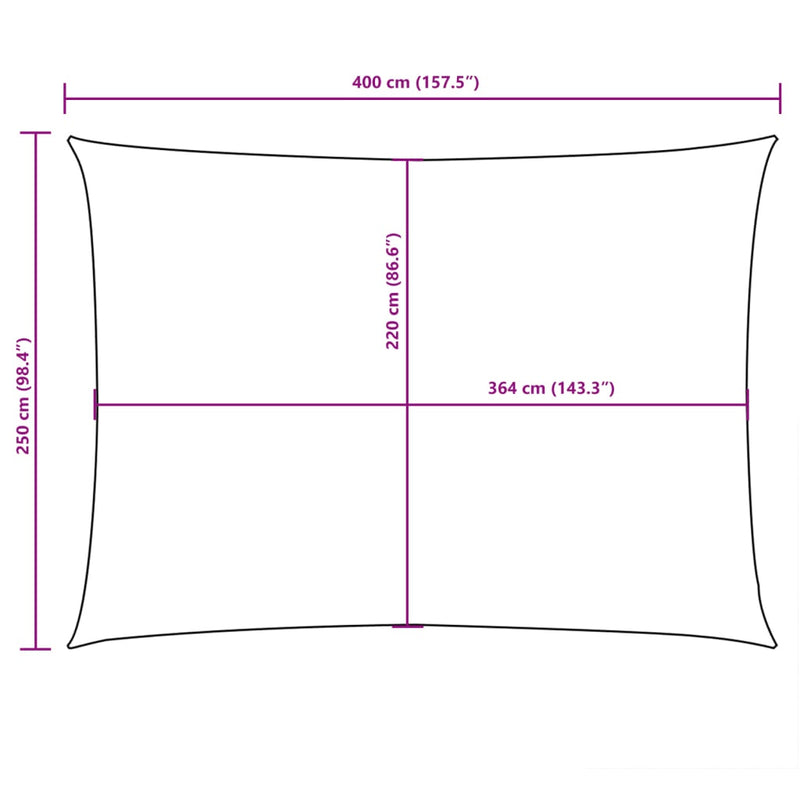 Parasole a Vela Oxford Rettangolare 2,5×4 m Terracotta - Image 27 of 36