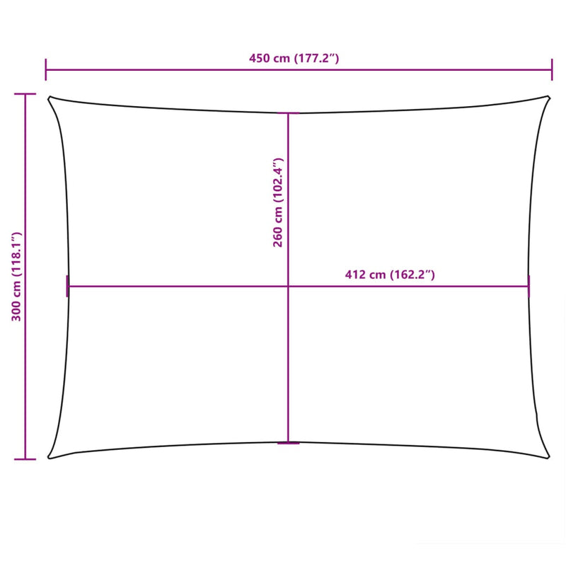 Parasole a Vela Oxford Rettangolare 3×4,5 m Marrone - Image 29 of 40