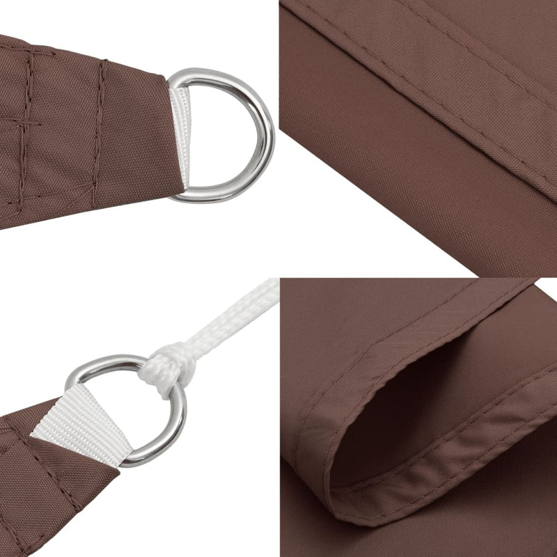 Parasole a Vela Oxford Rettangolare 4×5 m Marrone - Image 13 of 40