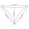 Parasole a Vela Oxford Triangolare 5×6×6 m Blu - Image 30 of 40