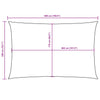 Parasole a Vela Rettangolare Oxford 2×5 m Rosso - Image 30 of 40