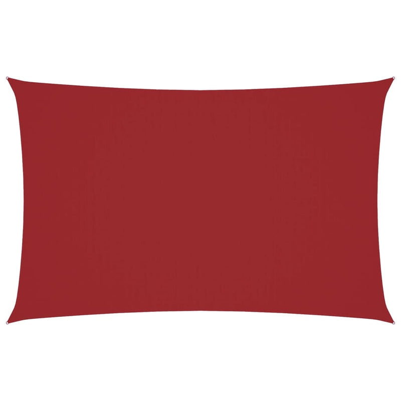 Parasole a Vela in Tessuto Oxford 2,5×5 m Rosso - Image 7 of 40