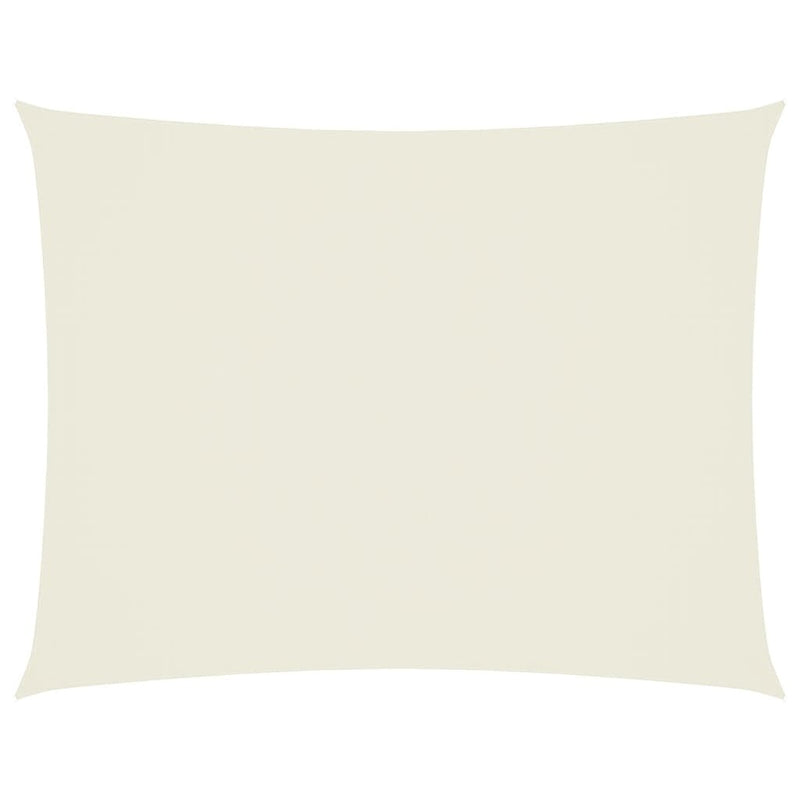 Parasole a Vela in Tessuto Oxford Rettangolare 3×4,5 m Crema - Image 6 of 36