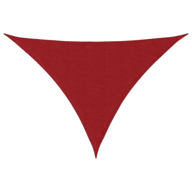 Parasole a Vela in Tessuto Oxford 3×4×5 m Rosso - Image 7 of 40