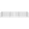 Gabbione Letto Rialzato in Acciaio Zincato 270×50×50 cm Argento - Image 12 of 23