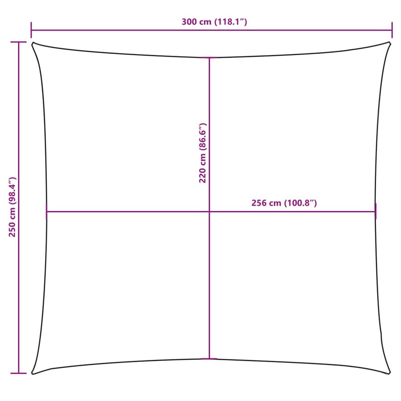 Parasole a Vela in Tessuto Oxford Rettangolare 2,5×3 m Marrone - Image 28 of 37
