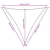 Parasole a Vela Triangolare in Tessuto Oxford Rivestito PU 6×6×6 m Antracite - Image 29 of 40