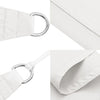 Parasole a Vela Tessuto Oxford Triangolare 4×4×5,8m Bianco - Image 13 of 40