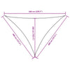Parasole a Vela Tessuto Oxford Triangolare 4×4×5,8m Bianco - Image 29 of 40