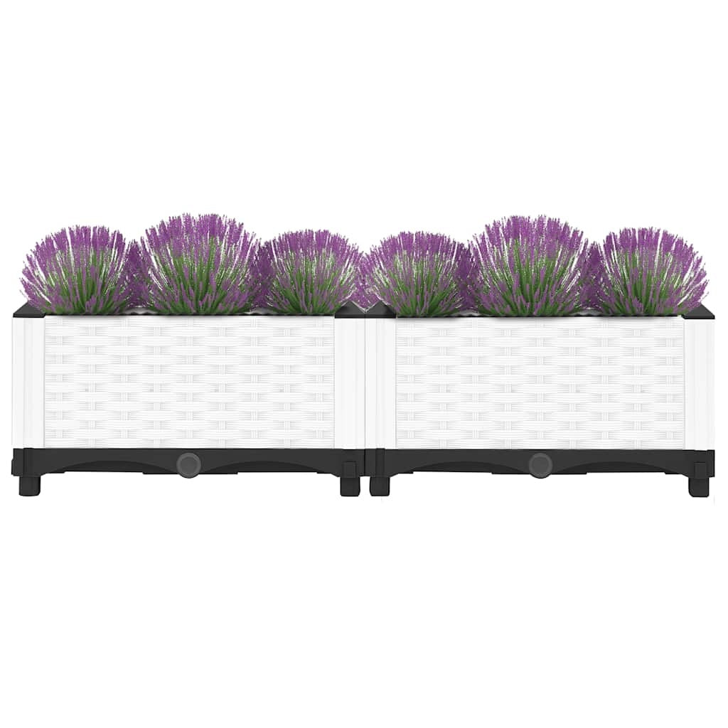 Fioriera Rialzata Polipropilene 80×40×23 cm Bianco - Image 20 of 32