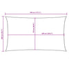 Parasole a Vela in Tessuto Oxford 2×4,5 m Giallo - Image 29 of 40