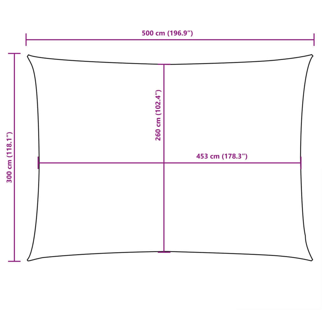 Parasole a Vela Rettangolare Tessuto Oxford 5×3 m Arancione - Image 30 of 40