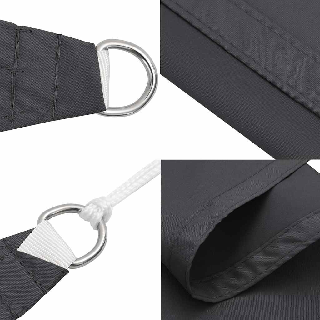 Parasole a Vela Oxford con Rivestimento in PU Rettangolare 5×8 m Antracite - Image 14 of 32