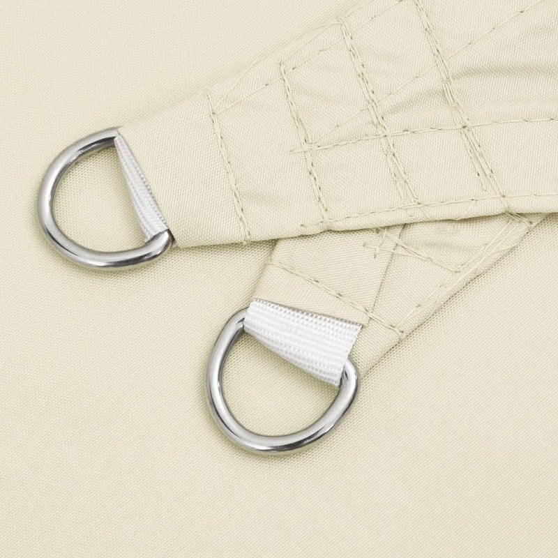Parasole a Vela Rettangolare in Tessuto Oxford Rivestito in PU 2,5×4 m Crema - Image 9 of 21