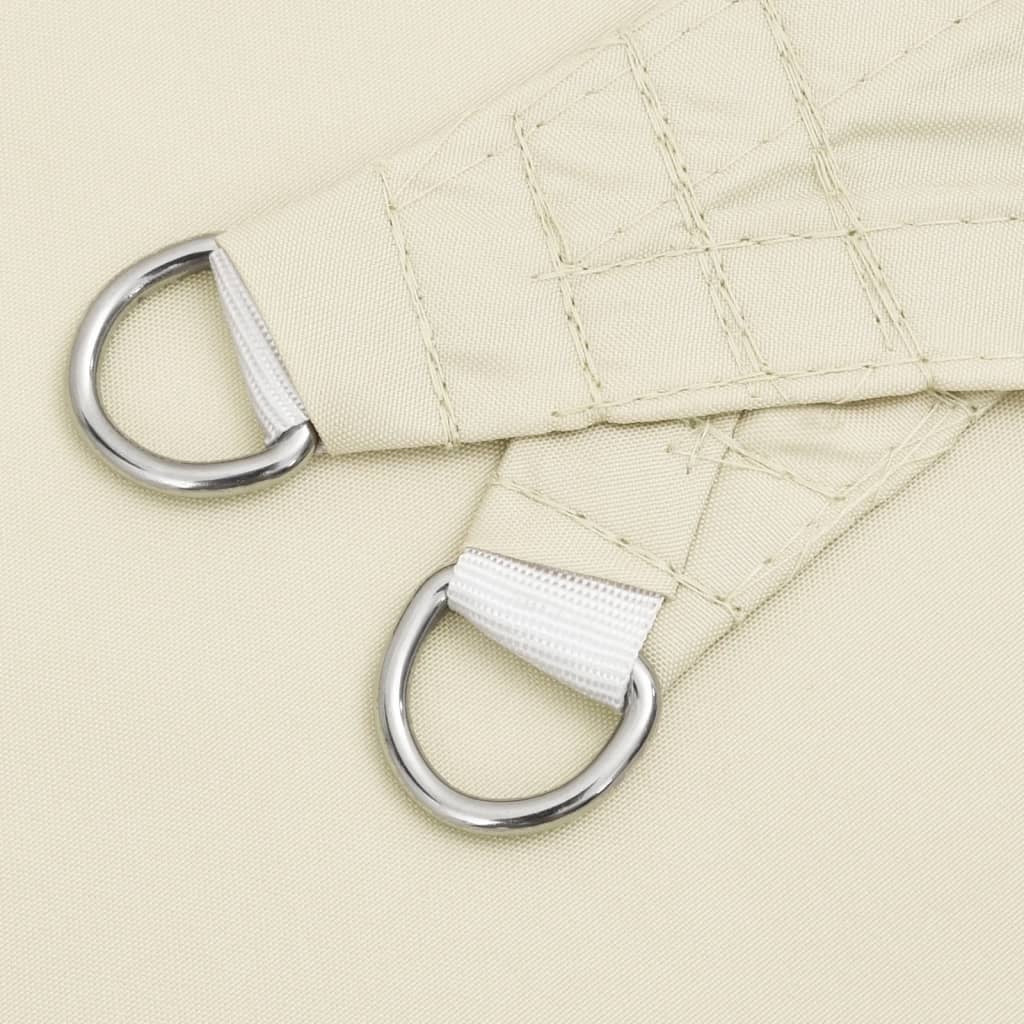 Parasole a Vela Rettangolare in Tessuto Oxford Rivestito in PU 2,5×4 m Crema - Image 9 of 21