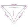 Parasole a Vela Triangolare Oxford 3×4×5 m Antracite - Image 63 of 80