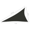 Parasole a Vela Oxford Triangolare 4×5×6,4 m Antracite - Image 15 of 36