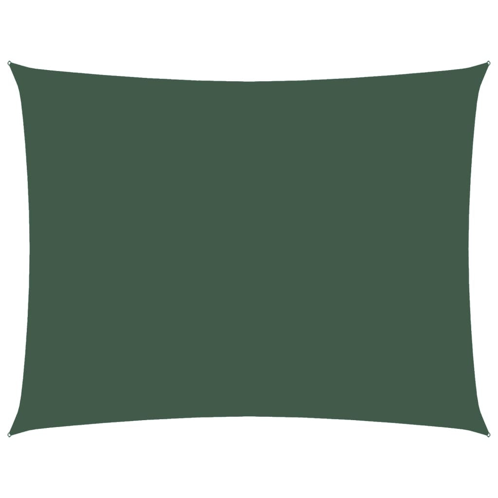 Parasole a Vela in Tessuto Oxford 2,5×3,5 m Verde Scuro - Image 6 of 36