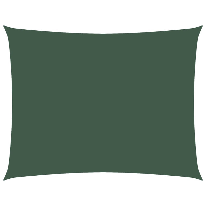 Parasole a Vela in Tessuto Oxford 2,5×3,5 m Verde Scuro - Image 6 of 36