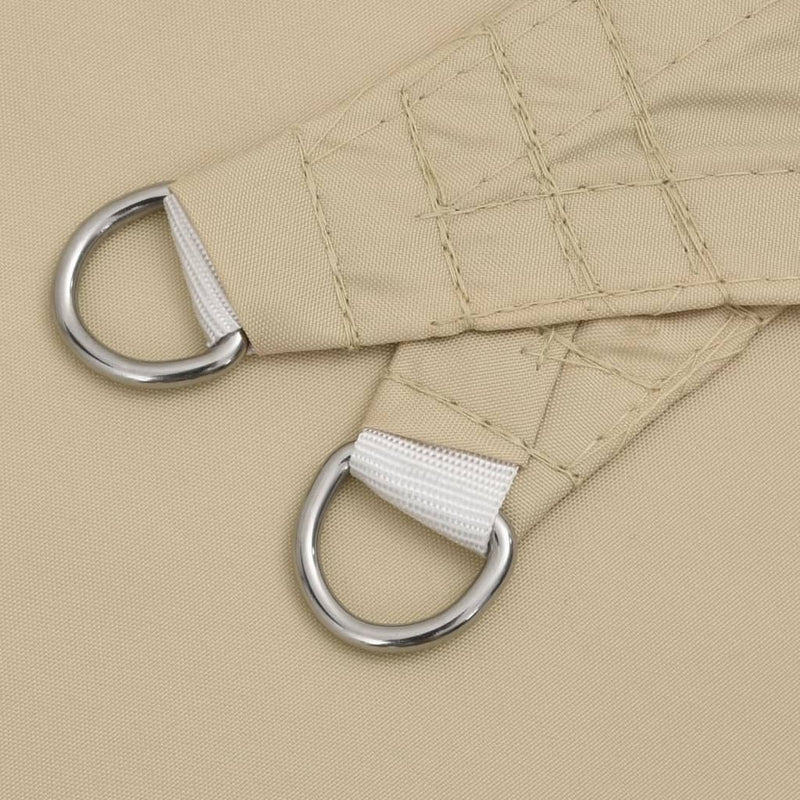 Parasole a Vela Tessuto Oxford rivestito in PU Rettangolare 6×5 m Beige - Image 12 of 36
