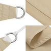 Parasole a Vela Tessuto Oxford rivestito in PU Rettangolare 6×5 m Beige - Image 15 of 36