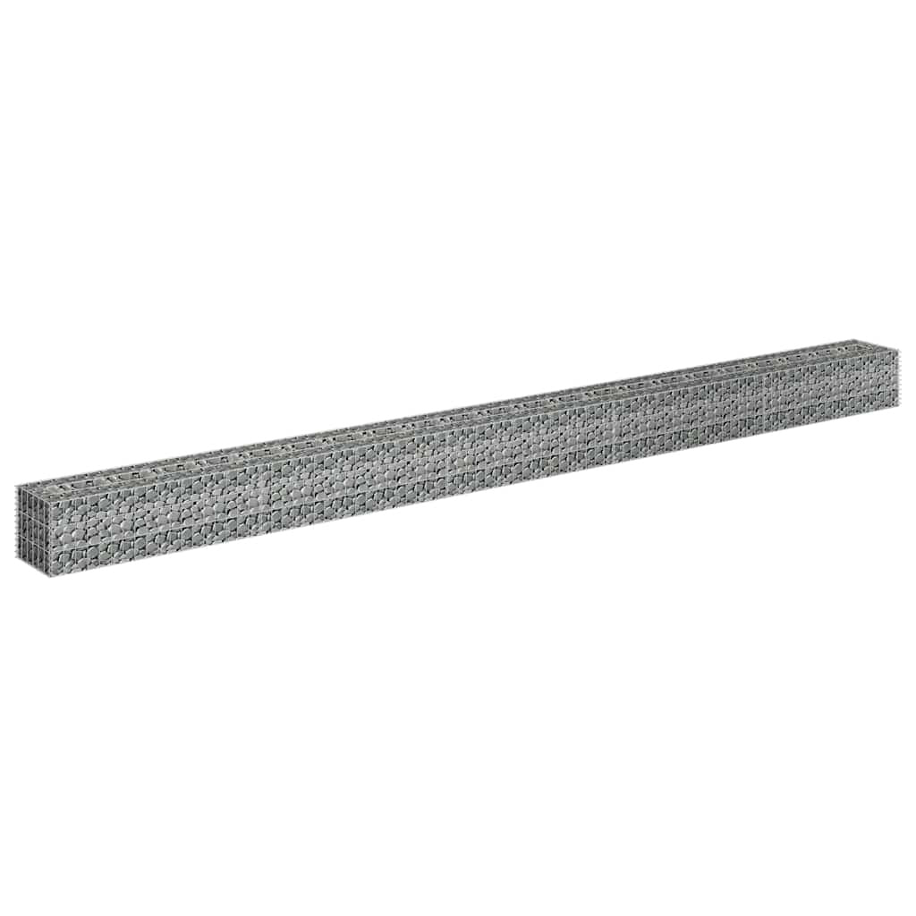 Gabbione Letto Rialzato Acciaio Zincato 450×30×30 cm Argento - Image 18 of 28