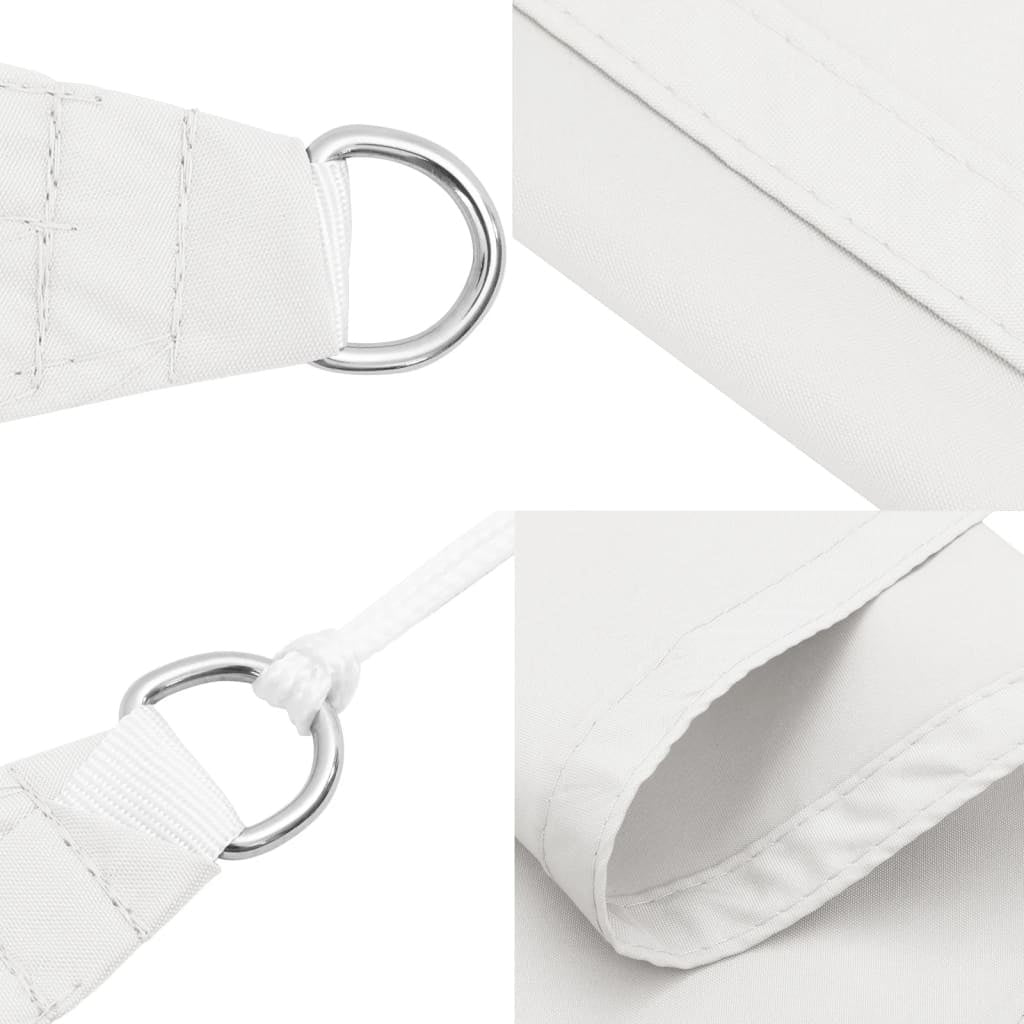 Parasole a Vela Oxford Triangolare 5×6×6 m Bianco - Image 28 of 76