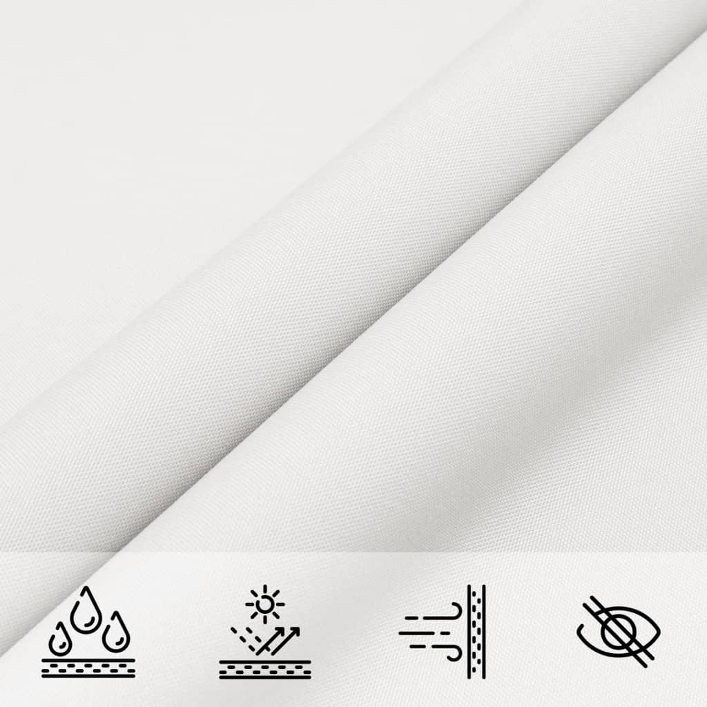 Parasole a Vela Oxford Triangolare 5×6×6 m Bianco - Image 39 of 76