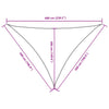 Parasole a Vela Oxford Triangolare 5×6×6 m Bianco - Image 57 of 76