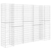 Gabbione Fioriera Filo Acciaio 260×40×200 cm Argento - Image 6 of 20