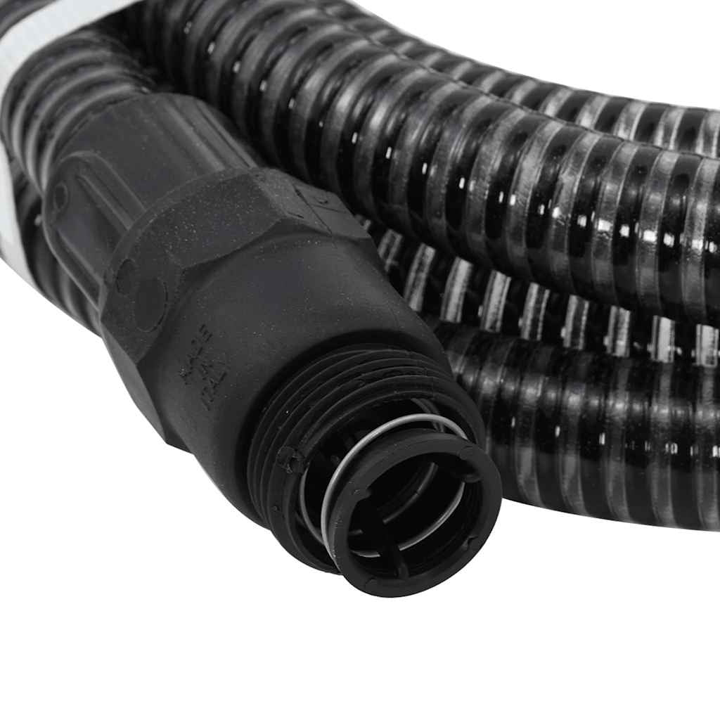 Tubo di Aspirazione in PVC con Raccordi in Ottone 7 m x 1" Nero - Image 14 of 20